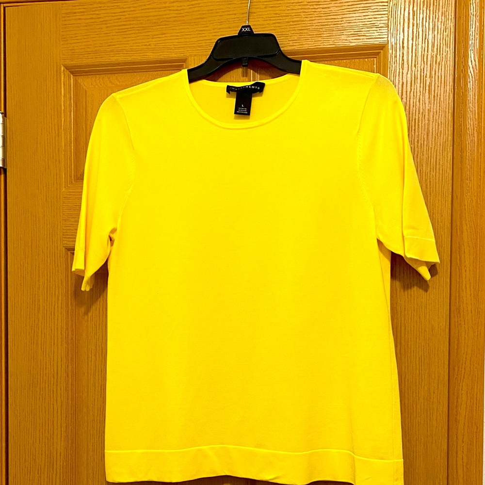 Investments Soft Yellow Rayon Blend Top